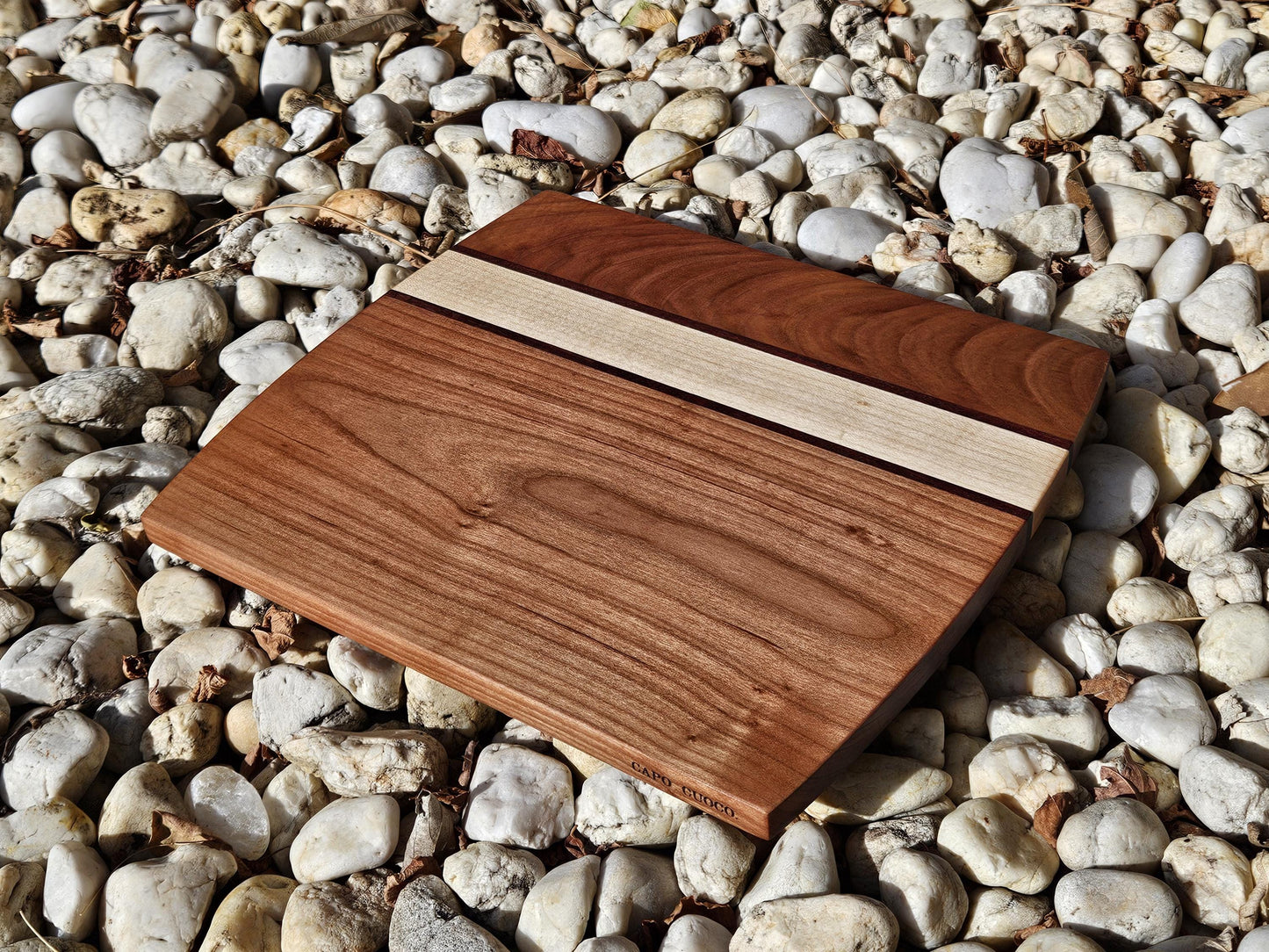 Premuim European Cherry and Rock Maple Cutting Board - 3 Sizes Available